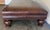 Spanish Colonial Style Embossed Leather Ottoman With Bun Feet For Sale - Image 4 of 12