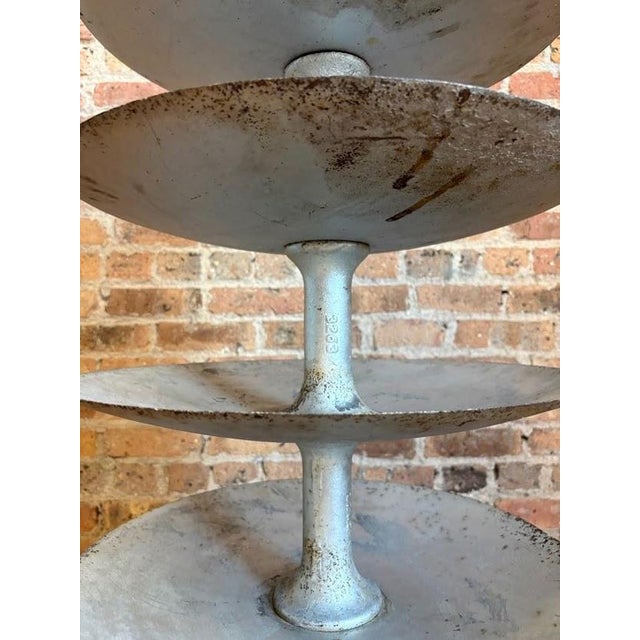 Antique Industrial Salvaged Steel Rotating Organizer For Sale In Chicago - Image 6 of 14