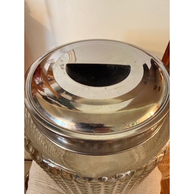 Shabby Chic Glass Large Drink Dispenser For Sale - Image 3 of 5