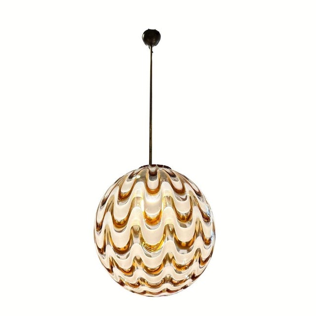 Mid-Century Modern Vintage Italian Table Lamp in Murano Glass, 1970s For Sale - Image 3 of 18
