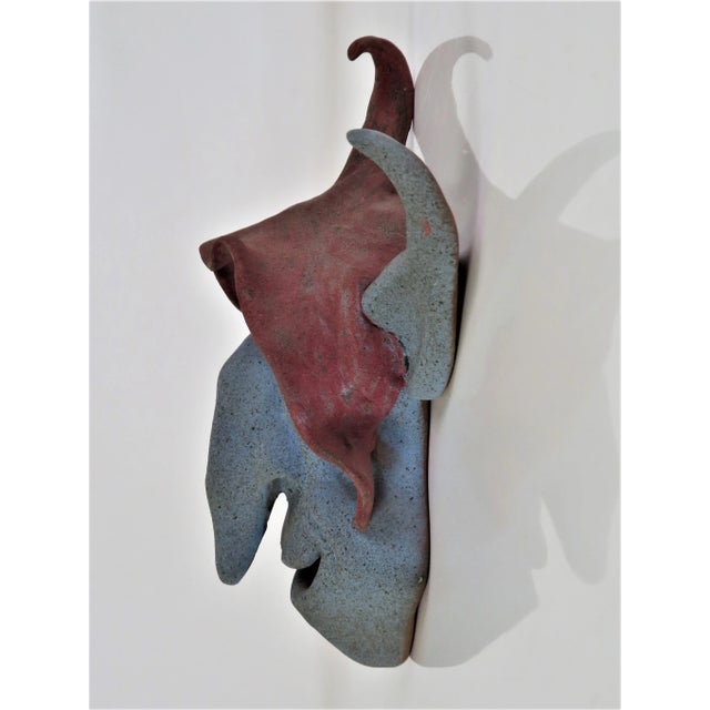 1990s Set of 3 Whimsical Mythological Characters Wall Plaques Painted Terracota Handcrafted Spain 1990s For Sale - Image 5 of 13