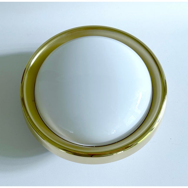 Vintage Brass and Glass Sconce from Limburg For Sale - Image 12 of 18