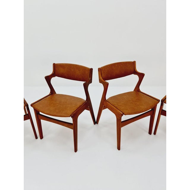 Brown Mid-Century Danish Teak Dining Chairs by Nova, 1960s, Set of 4 For Sale - Image 8 of 11