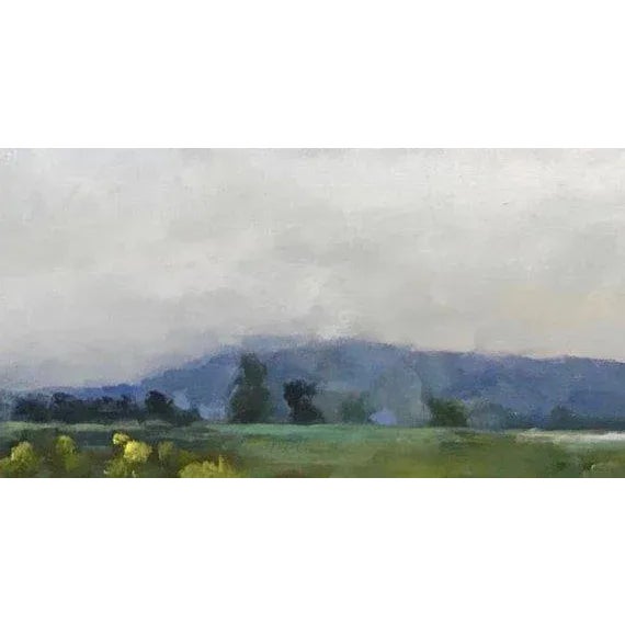 Quiet Places & Journeys — After the Rain, Rush Ranch Original oil painting by Haas, 16 x 9.75 unframed prepared masonite,...