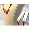 85 Ct Natural Ruby Bead Single Strand Necklace +Matching earrings in 22 K Gold For Sale - Image 16 of 18