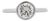1.01 Carat Round Diamond Vintage Bezel 14k White Gold Solitaire Ring, Size 5.25 For Sale