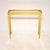 A stylish and incredibly well made vintage solid brass and glass console / side table. This was made in England, it dates...
