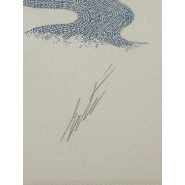 Erté “Devotion” Hand-Signed Embossed Art Deco Serigraph With Foil, 1987, Custom Framed For Sale - Image 13 of 18