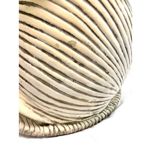Ceramic Vintage Italian Snail Garden Stool – Terracotta Garden Seat – Whimsical Outdoor Side Table For Sale - Image 7 of 14