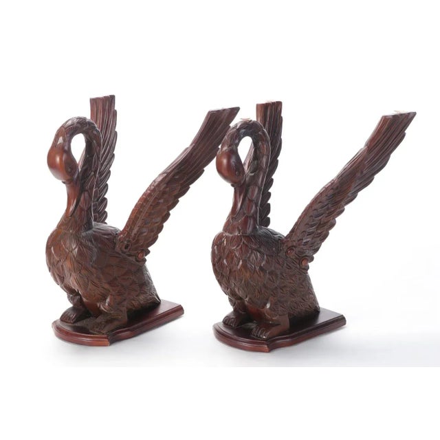 Hollywood Regency 1970s Pair Hollywood Regency Mid Century Wood Carved 2 Half Moon Side Tables For Sale - Image 3 of 9