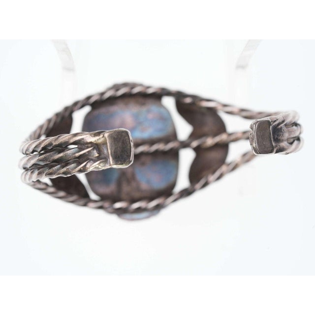 Vintage Navajo Sterling/turquoise Cuff Bracelet For Sale In Austin - Image 6 of 10