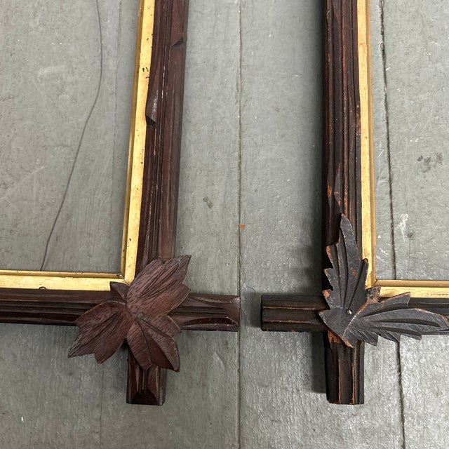 Late 19th Century Two 19th Century Aesthetic Adirondack Style Wood Frames - Set of Two For Sale - Image 5 of 7