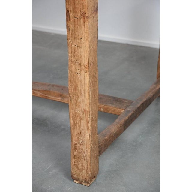 Large Antique Farm Dining Table in Pine For Sale - Image 17 of 18