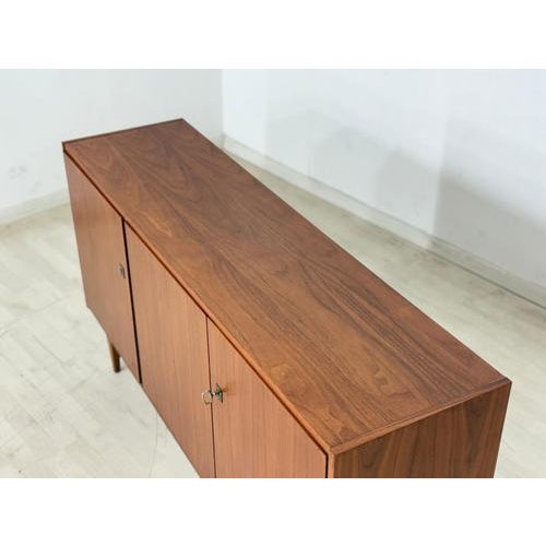 Brown Mid-Century Modern Teak Sideboard, 1960s For Sale - Image 8 of 14