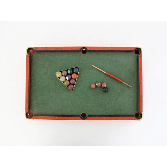 Antique Toy Tabletop Billards Set For Sale - Image 9 of 9