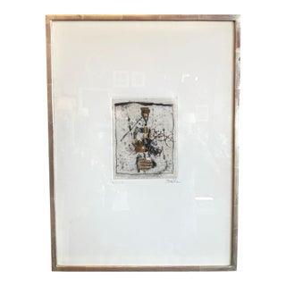 Johnny Friedlaender Colored Etching New Schhool of Paris For Sale
