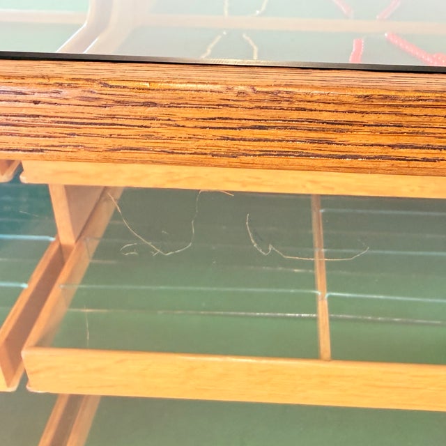 Vintage Oak Display Counter from SLB Stuttgart, 1950s For Sale - Image 16 of 18