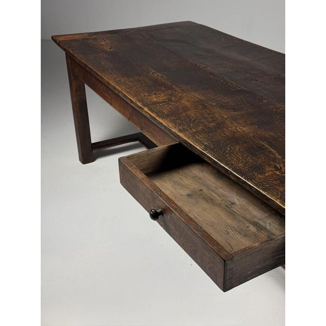 French Dining Table in Oak For Sale - Image 3 of 18