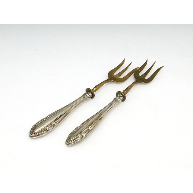 Classical Silver Forks, 1880s, Set of 2 For Sale - Image 5 of 6