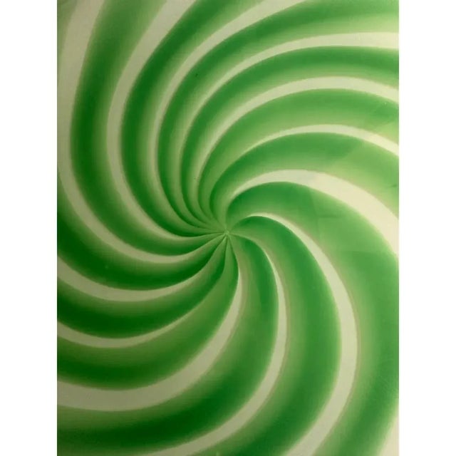 Italian Clear Green Swirls Wall Sconce in Murano Glass by Simoeng For Sale - Image 6 of 8