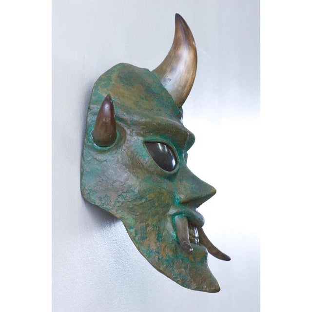 Bronze Oni Mask #2 by Splady Art Studios For Sale - Image 6 of 7