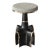 "Quartina" Bar Stool With Stainless Steel and Bronze For Sale