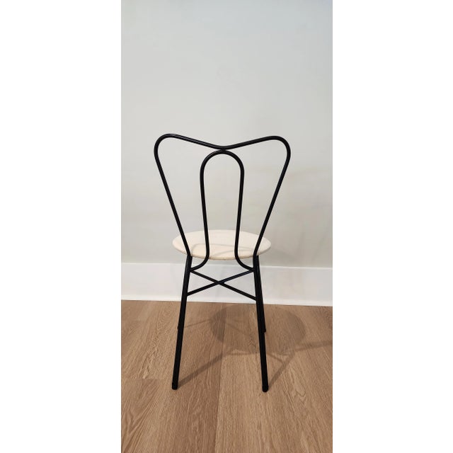 Vintage 1950s Butterfly Bak Steel Side Chair by Reilly-Wolz Associates, Inc., Astoria, New York. For Sale - Image 6 of 12