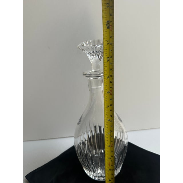 Vintage Baccarat France Crystal "Massena" Blown 11" Tall Decanter With Sign Stopper For Sale - Image 9 of 18