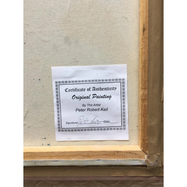 Peter Keil Abstract Painting, Framed For Sale - Image 6 of 7