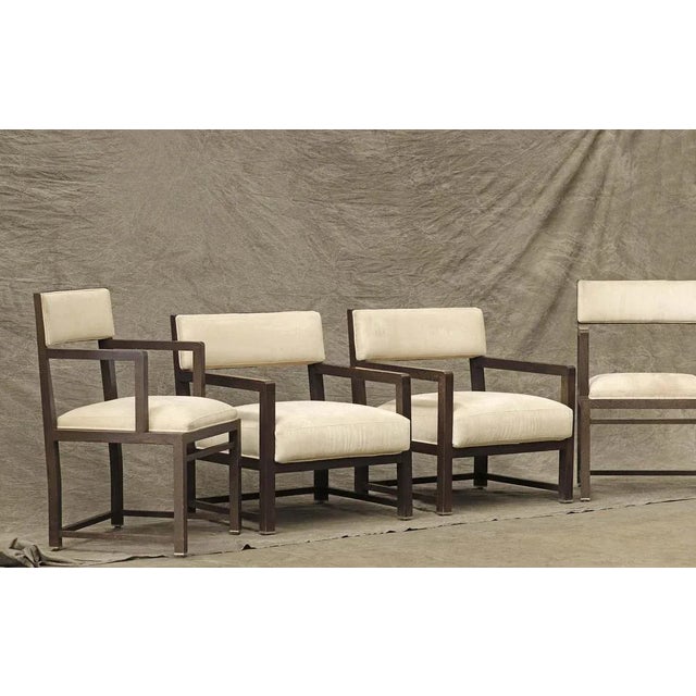 Beige Italian Chairs & Armchairs, 1980s, Set of 4 For Sale - Image 8 of 10