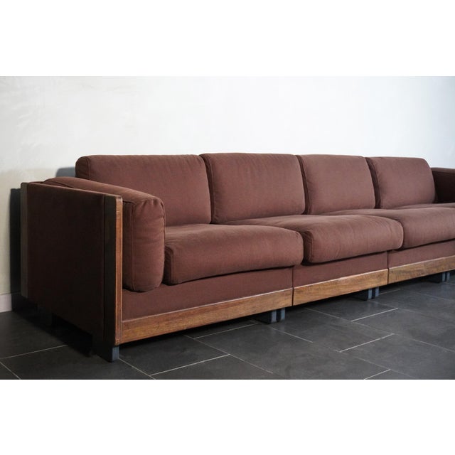 Brown Model 920 4-Seater Sofa by Afra & Tobia Scarpa for Cassina, 1970s For Sale - Image 8 of 18