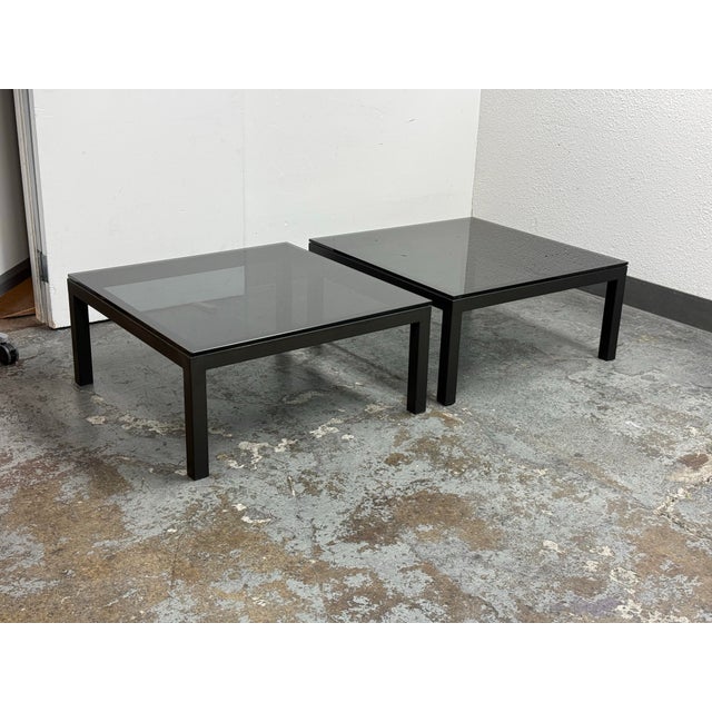 Crate & Barrel Parsons Side Tables, Pair For Sale - Image 11 of 12