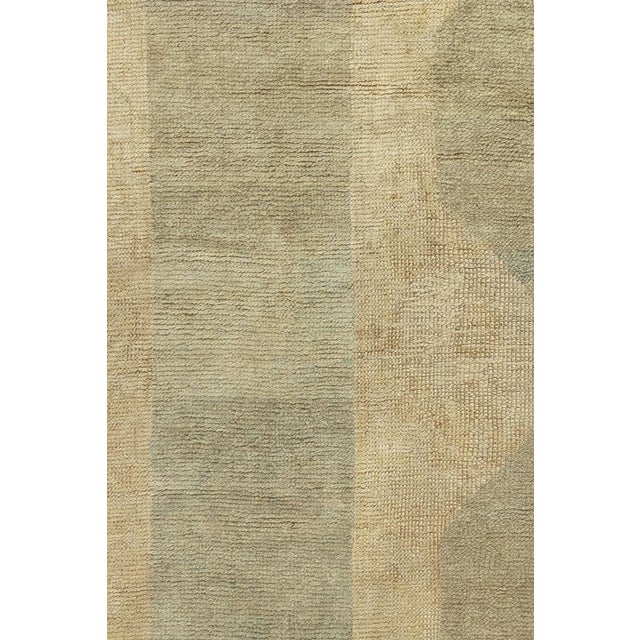 Zabihi Collection Abstract Large Square Antique Turkish Oushak Rug - 13'9" x 13'10" For Sale - Image 10 of 12