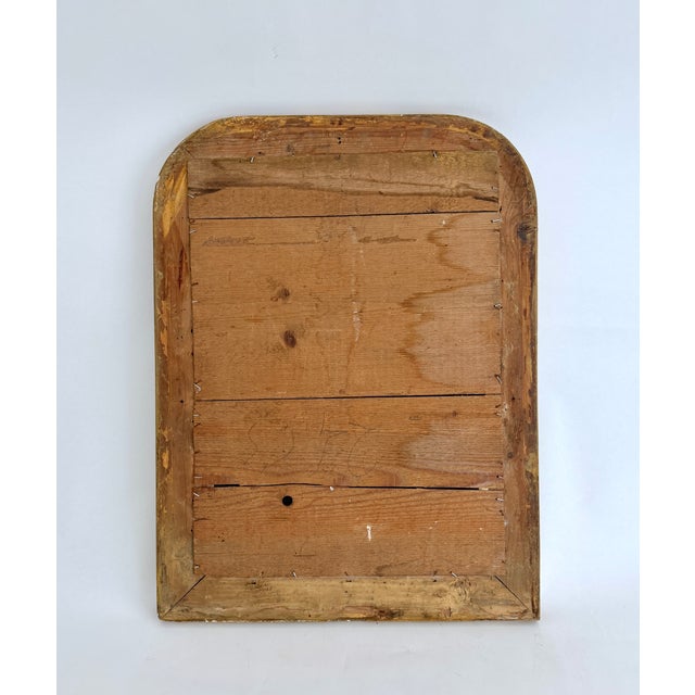 Wood Antique Silver Louis Philippe Mirror For Sale - Image 7 of 7