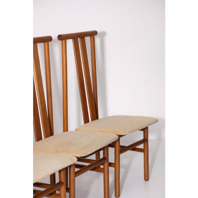 Brown Postmodern Zea Dining Chairs by Annig Sarian for T70, 1980s, Set of 8 For Sale - Image 8 of 12