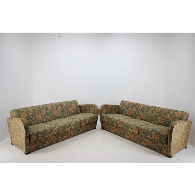 1930s 3-Seat Sofa by Jindřich Halabala, 1930s For Sale - Image 5 of 14