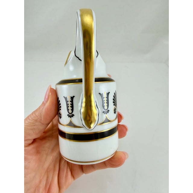 Richard Ginori 1980s Richard Ginori Black Ercolano Creamer For Sale - Image 4 of 5