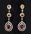 Certified Natural 4.95Cts vs F Diamond Sapphire 18k Solid Gold Chandelier Earrings, A Pair For Sale In Dallas - Image 6 of 13