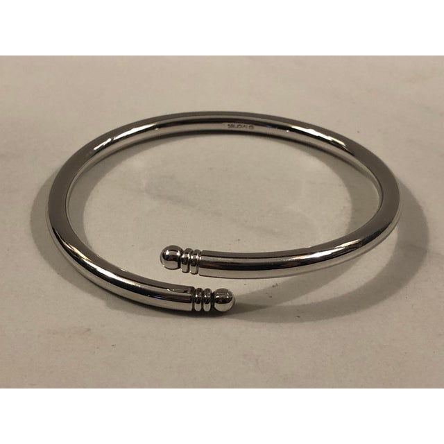 1980s Contemporary Silver Monet Wrap Bangle For Sale - Image 6 of 8