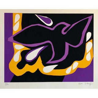 William Scharf, Bright Vibrant Pop Art Silkscreen NYC Abstract Expressionist, c.1970 For Sale