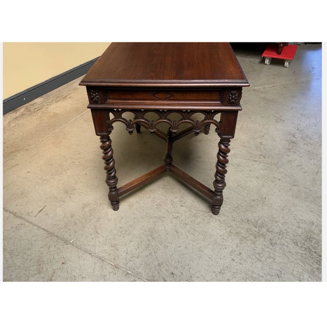 Antique Neo-Gothic Coffee Table, 1880 For Sale - Image 10 of 11