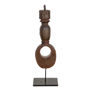 Primitive Rounded Nepalese Churn Handle