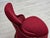 Danish Cocktail Lounge Chair in Cherry-Red Furniture Velour, 1950s For Sale - Image 10 of 17