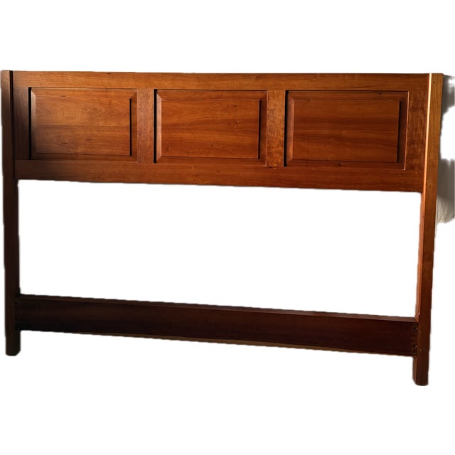 The anchor of my parents' bedroom for 45 years, this Thos Moser cherry Shaker headboard would work with mid-century...