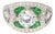 18k White Gold Antique Semi-Mount Ring Cz Center, Green Stone Accents & Filigree, Size 5.5 For Sale
