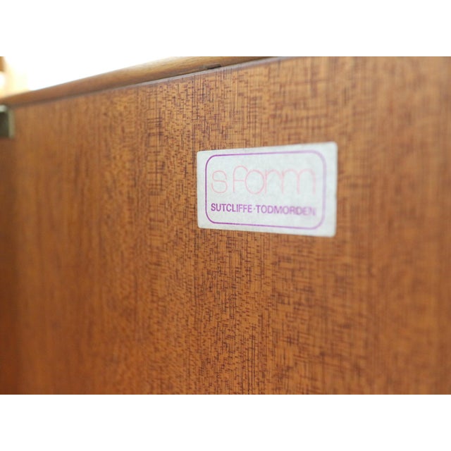 Mid Century Modern Vintage Teak British Tall Credenza Buffet by S Form For Sale - Image 16 of 16