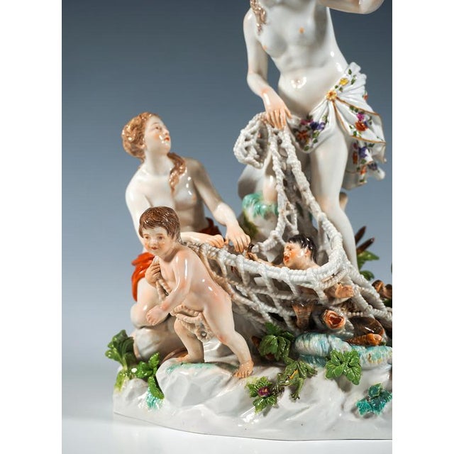 Ceramic Large Mythological Figurine from Meissen, 1870 For Sale - Image 7 of 12