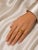 Contemporary Late 20th Century 18K Yellow Gold Citrine Champagne Diamond Ring, Size 6.5 For Sale - Image 3 of 3