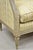Antique French Louis XVI Style Cream Distress Painted Petite Canape Settee Sofa For Sale - Image 11 of 18