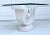 White 1980s Modern Sculptural Plaster and Glass Side Table For Sale - Image 8 of 11